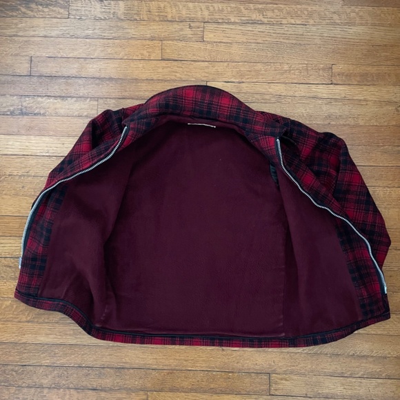 Vintage Woolrich Buffalo Plaid Hunting Mackinaw Short Women's Jacket Size S - Picture 6 of 9